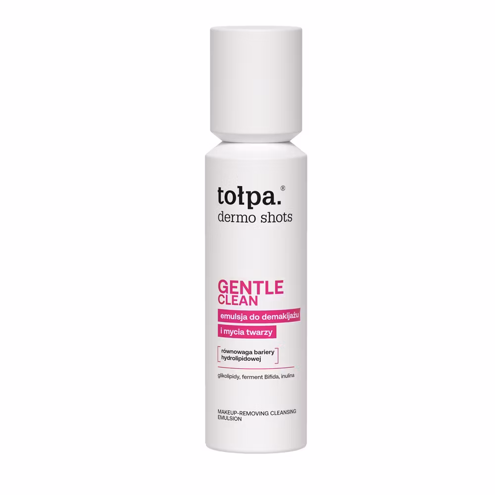 2-etapowy demakijaż — Tołpa dermo shots emulsja do demakijażu GENTLE CLEAN 120 ml